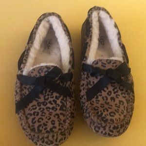 Leopard ugg slippers - like new